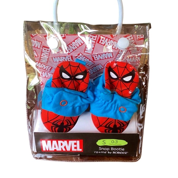 Robeez Marvel Spider Man Baby Booties - Picture 1 of 6